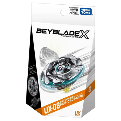 My Store Takara Tomy Beyblade X SilverWolf 3-80FB stamina type starter set in original retail packaging