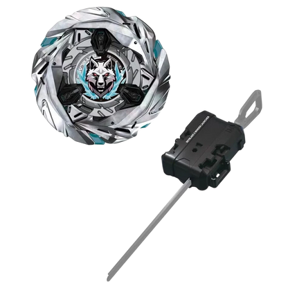 My Store SilverWolf 3-80FB Stamina Type Beyblade with die-cast metal blade and included winder launcher