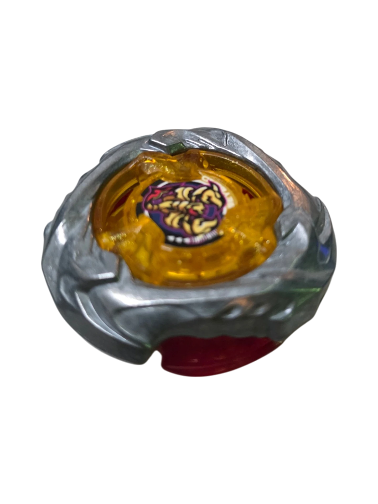 My Store authentic Hasbro Beyblade X Spear Scorpio blade in silver and yellow with scorpion emblem