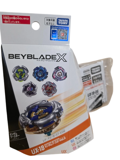 My Store Takara Tomy Beyblade X UX-18 05 Dran Dagger 7-55G with blue and silver parts.