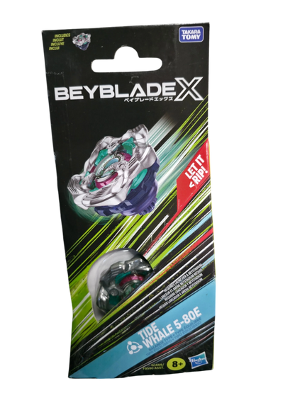 My Store Tide Whale Wave 5-80E Beyblade X balance type booster pack in original retail packaging
