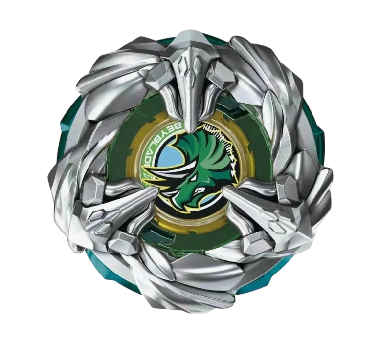 My Store BX-44 Tricera Press M-85BS Booster right-spin defense Beyblade X top with silver metal blade