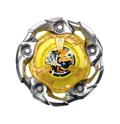 My Store Takara Tomy Beyblade X UX-03 Wizard Rod 5-70DB stamina type spinning top with yellow and silver design