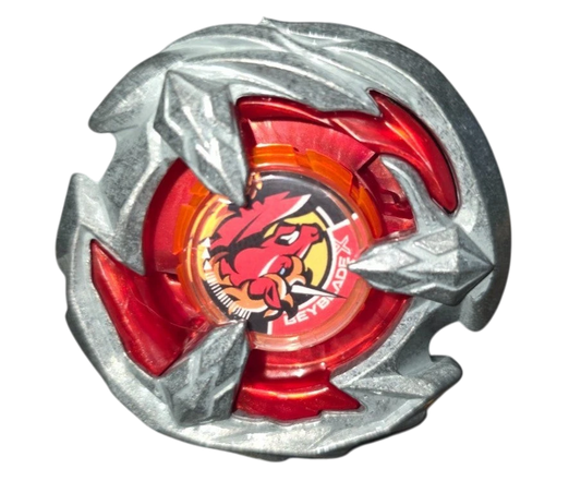 My Store Takara Tomy Unicorn Sting 3-70D Beyblade X BX-35 03, red and silver, mint condition.
