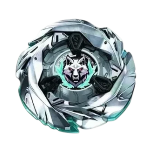 My Store Sterling Wolf Beyblade X blade component, a metallic grey spinning top part for competitive play.