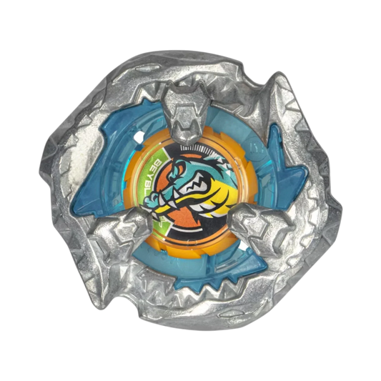 My Store authentic Hasbro Beyblade X Bite Croc and Sting Unicorn attack blades with metallic silver and colored accents