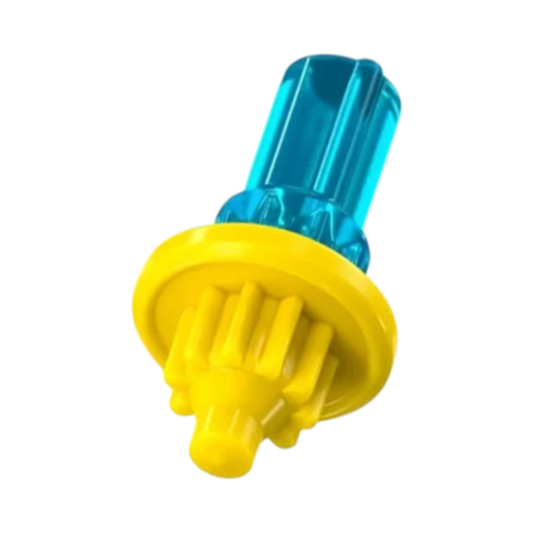 My Store Beyblade X Wedge Bit in Bumblebee yellow and blue special colorway, authentic Hasbro part.