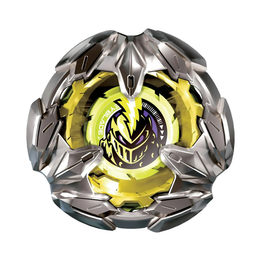 My Store authentic Hasbro Beyblade X Lance Knight defense type blade component in metallic silver and yellow