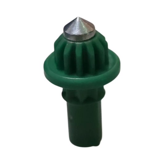 My Store authentic Hasbro Beyblade X Metal Needle bit in green with a pointed metal tip for high-performance play.