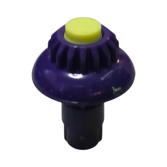 My Store authentic Hasbro Beyblade X Rubber Accel Bit in purple with a yellow tip for speed-optimizing performance.