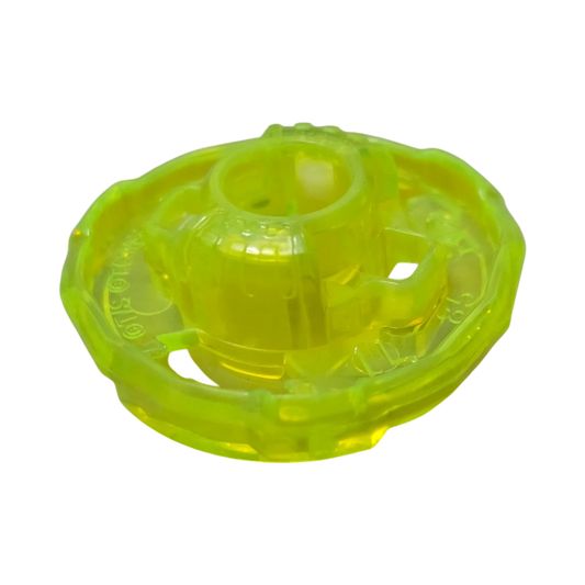 My Store authentic Hasbro Beyblade X 3-85 Ratchet part in translucent neon yellow plastic