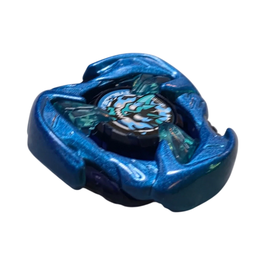 My Store Hasbro Beyblade X Hammer Incendio balance type blade with a metallic blue anodized finish