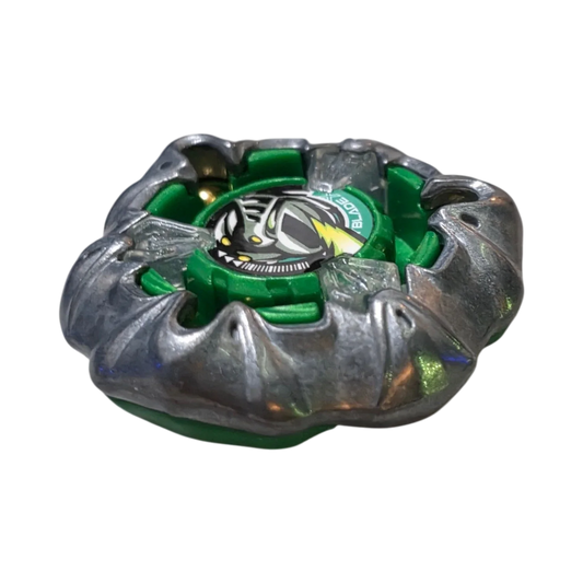 My Store Hasbro Beyblade X Mail Knight defense blade in green and metallic silver, new condition.