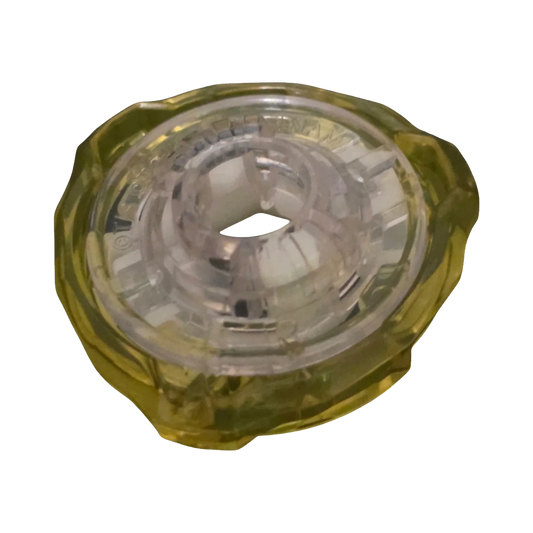 My Store authentic Hasbro Beyblade X 3-60 Ratchet part in translucent yellow plastic