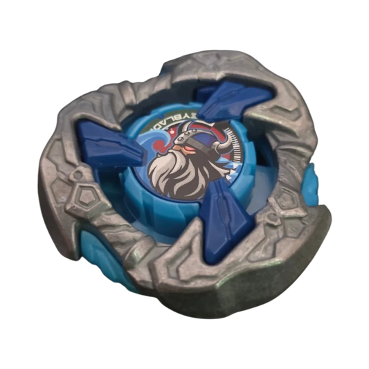 My Store authentic Hasbro Beyblade X Hack Viking blade in blue and metallic silver with Viking warrior emblem