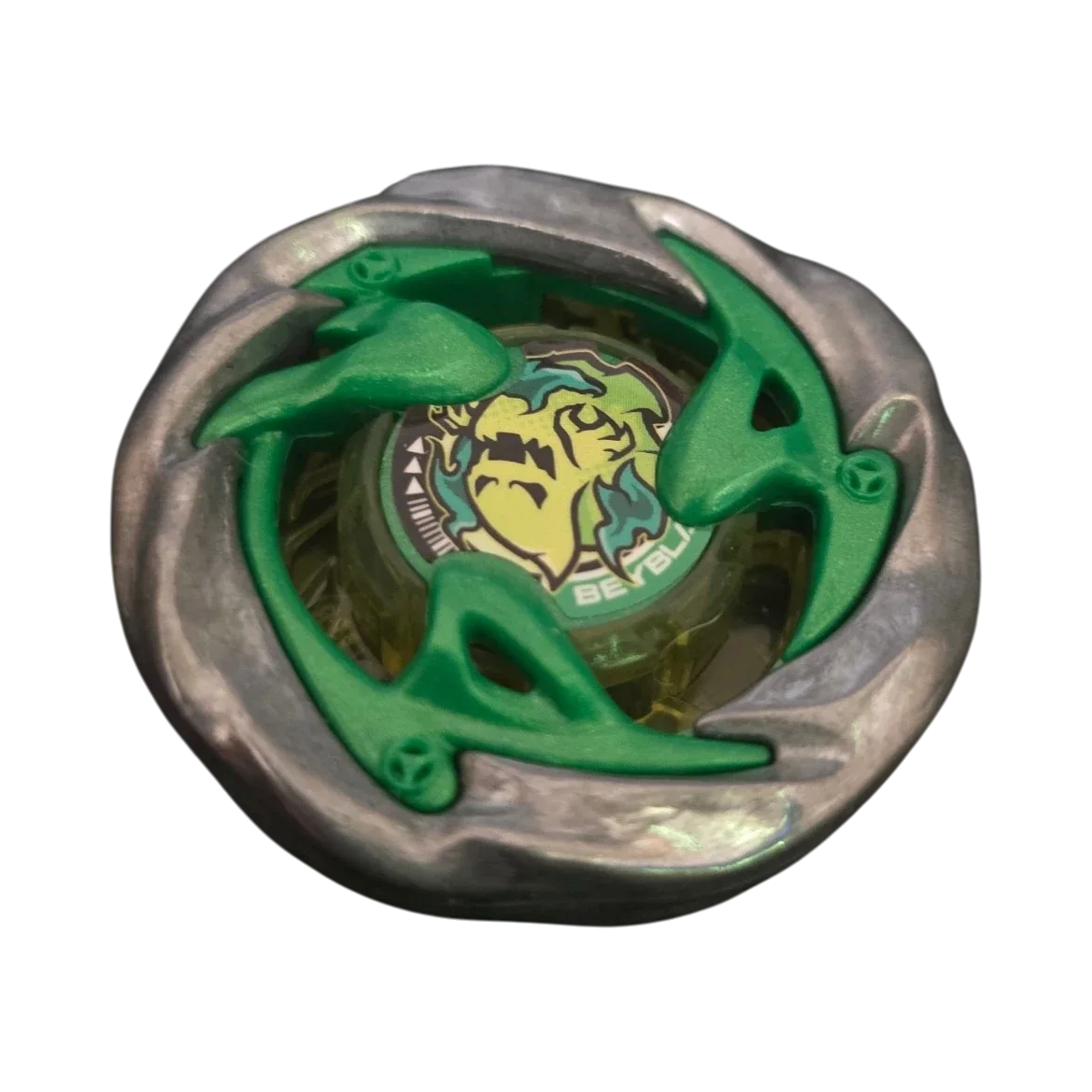 My Store authentic Hasbro Beyblade X Circle Ghost blade in green and silver metal finish