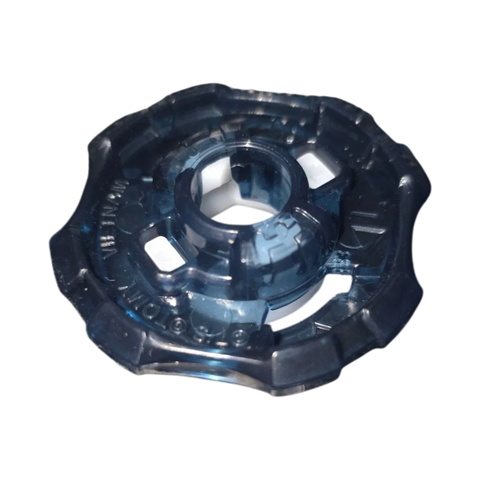 My Store authentic Hasbro Beyblade X 4-55 Ratchet part in translucent dark blue plastic