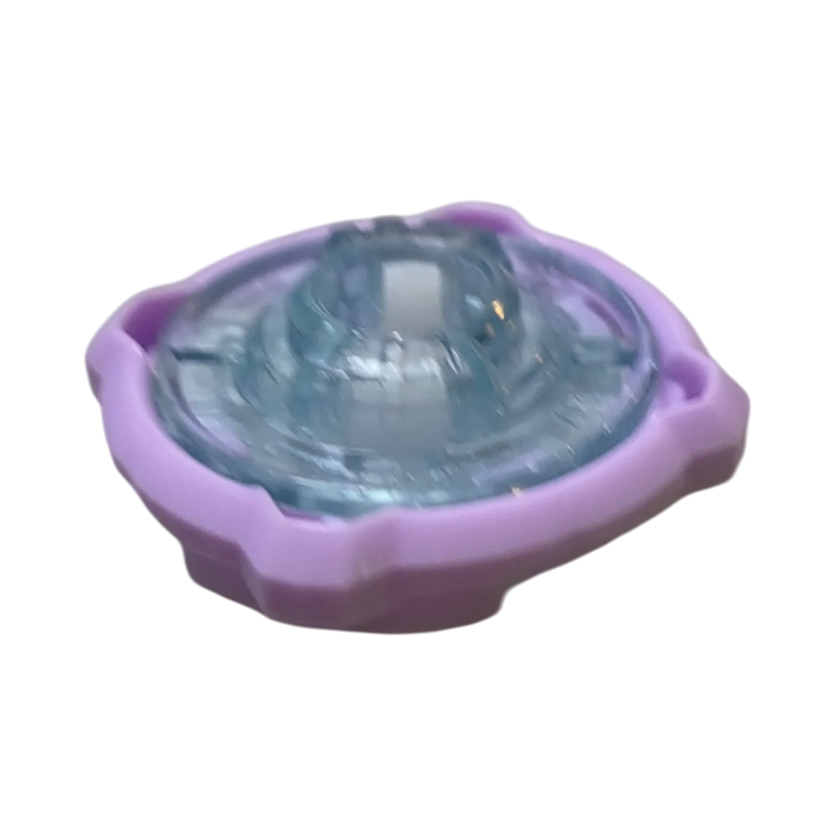 My Store authentic Hasbro Beyblade X 4-60 Ratchet part in light purple and clear plastic, new condition.