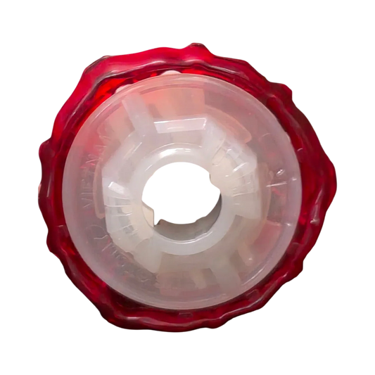 My Store authentic Beyblade X 9-70 Ratchet part in translucent red and white plastic